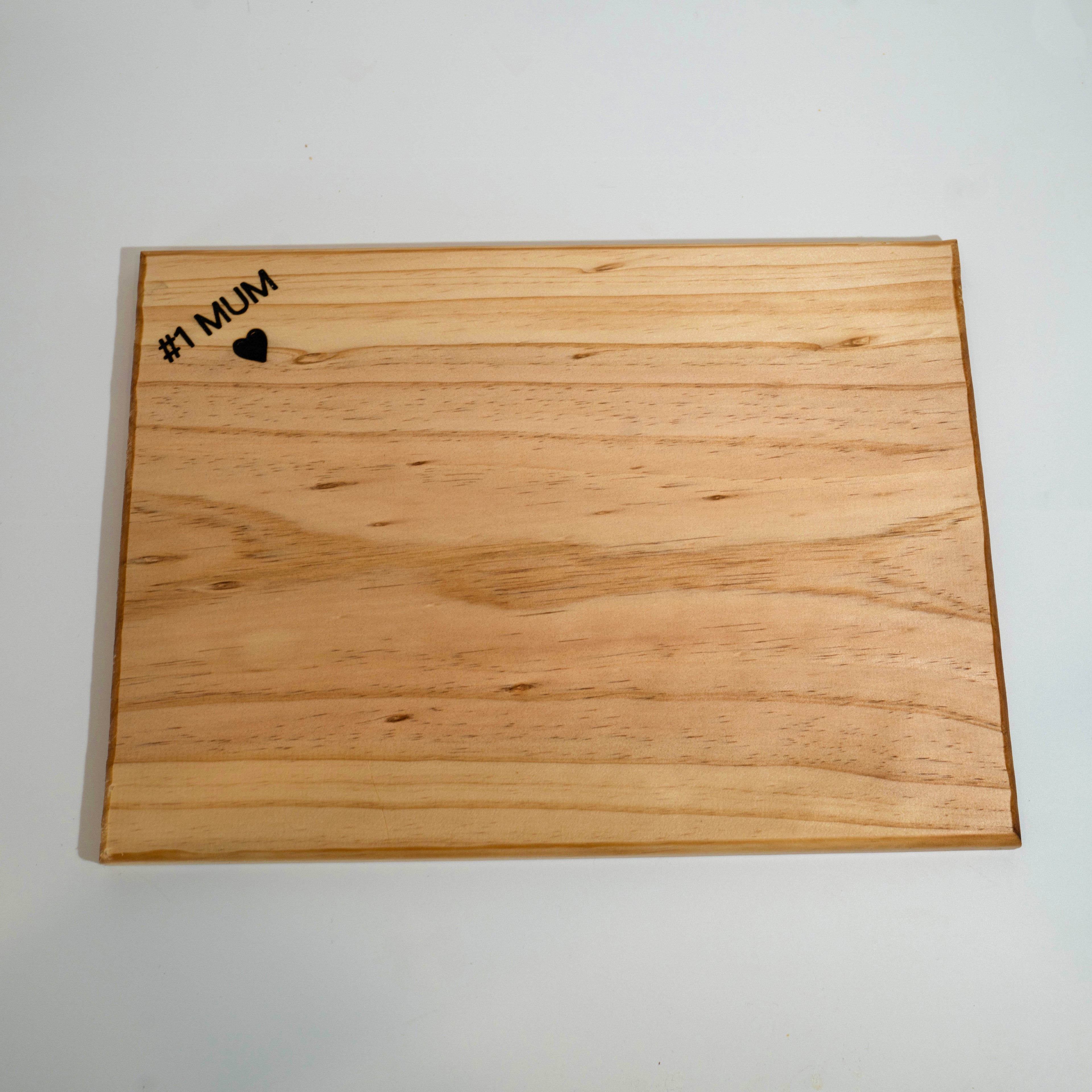 #1 Mum Engraved Board