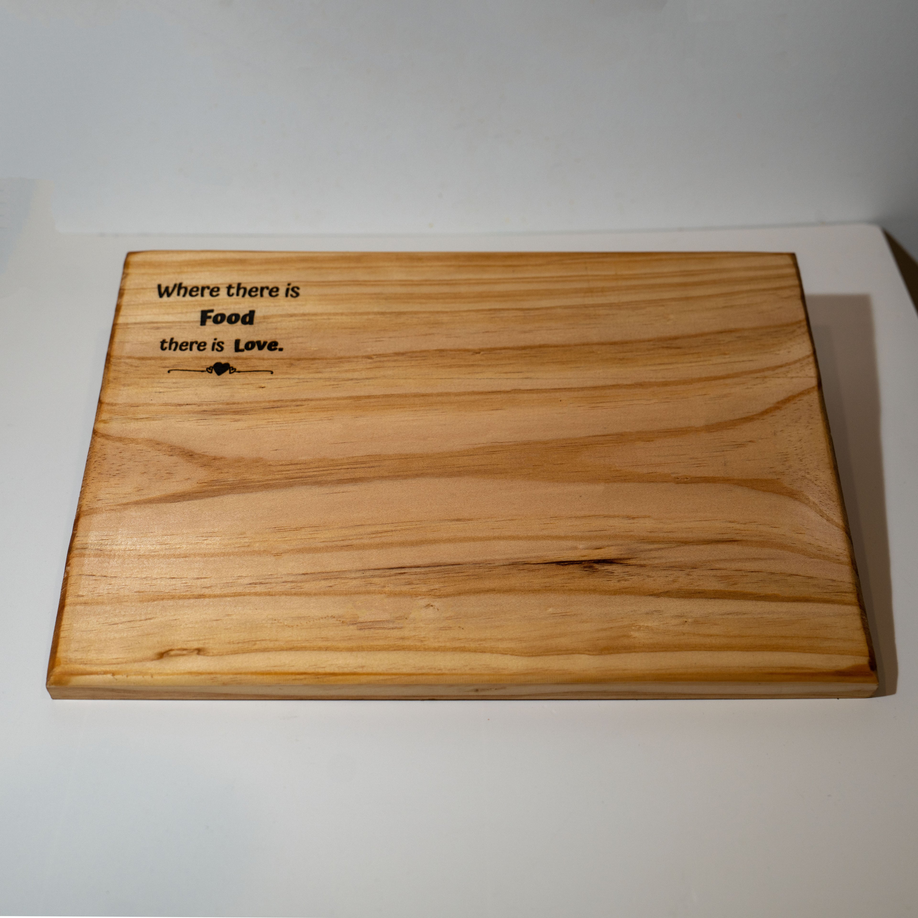 Engraved Board – “Where There Is Food, There Is Love”