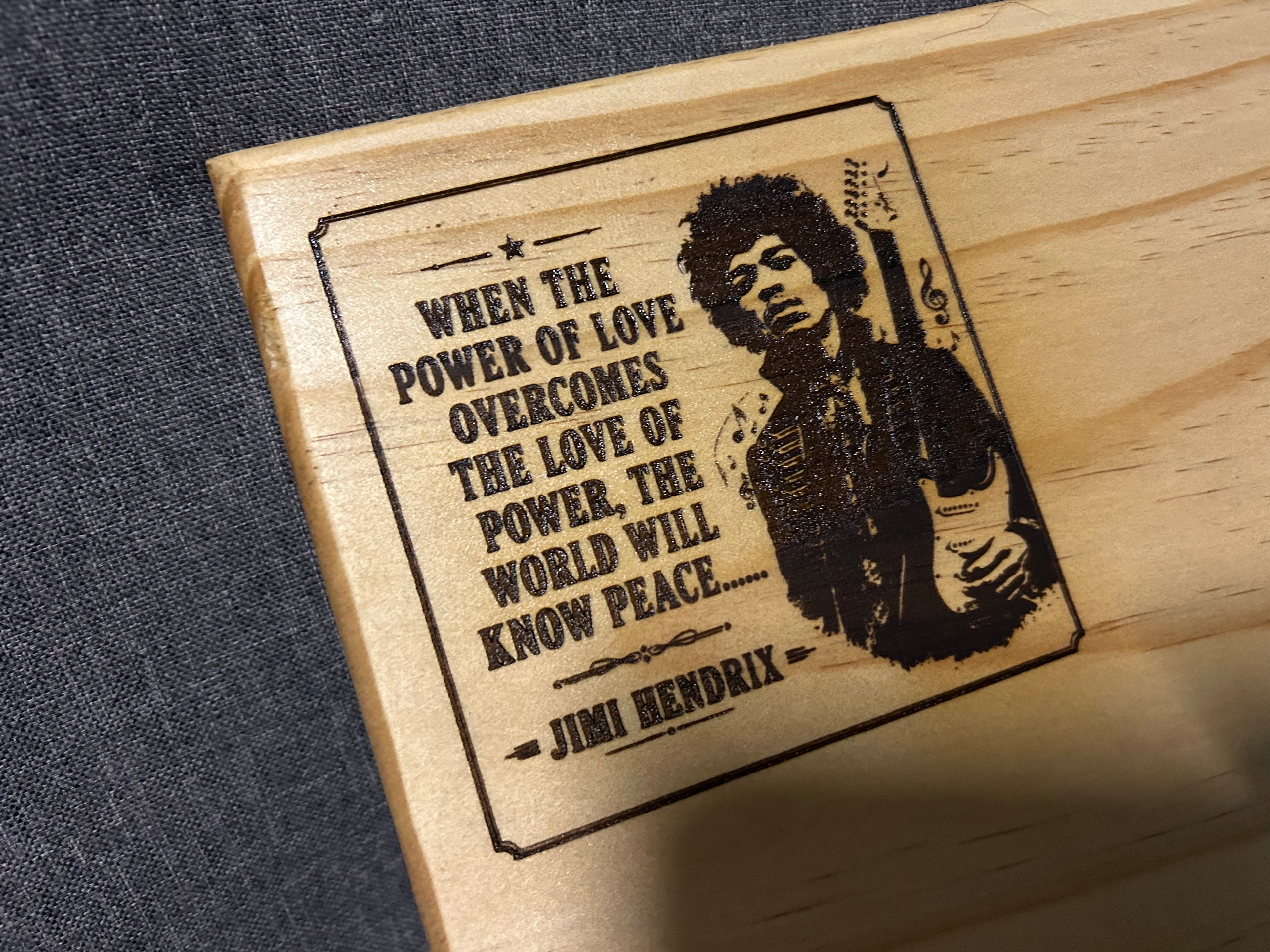Jimi Hendrix cutting board - LARGE