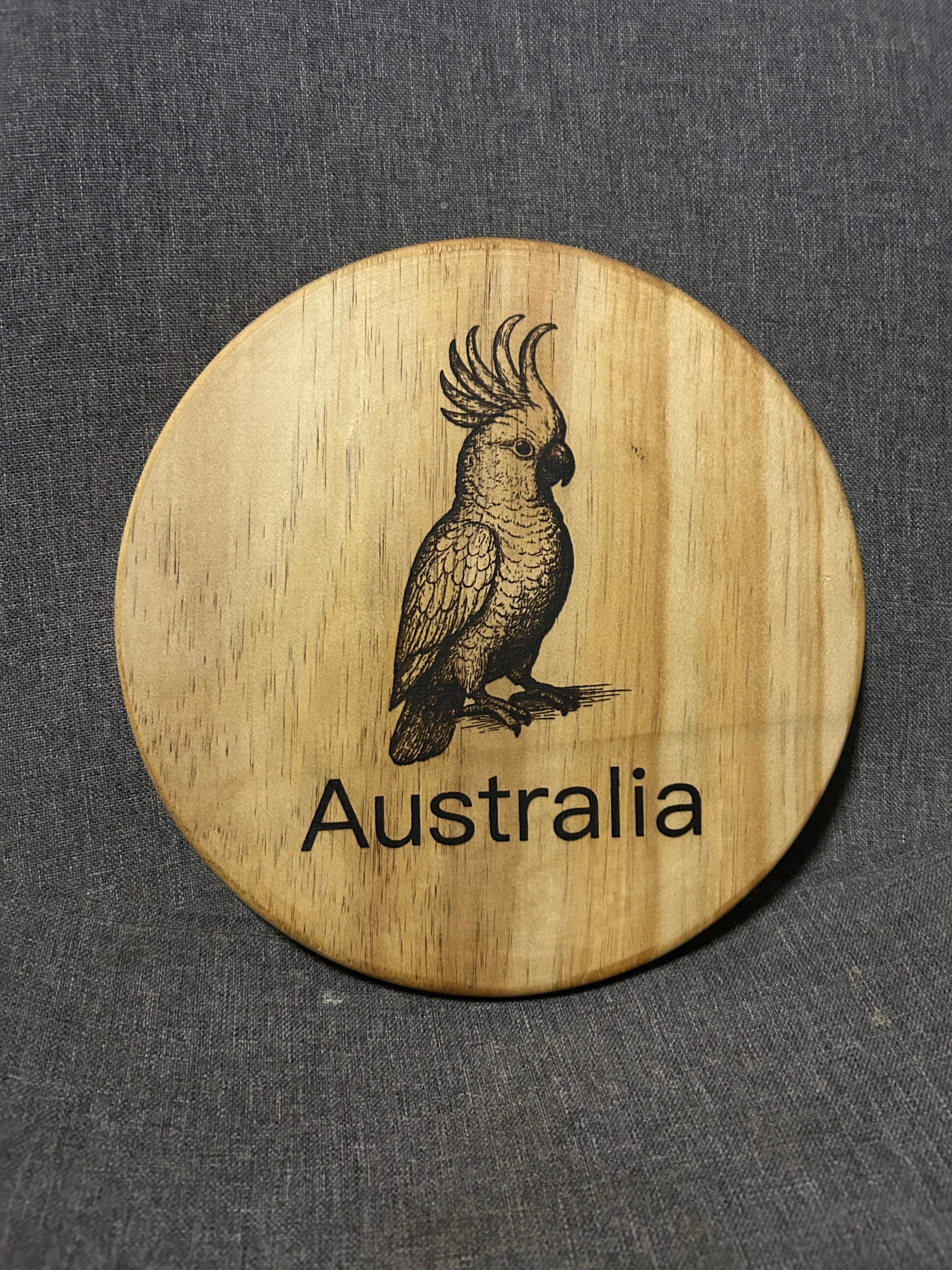 AUSTRALIA COCKATOO- Cutting Board