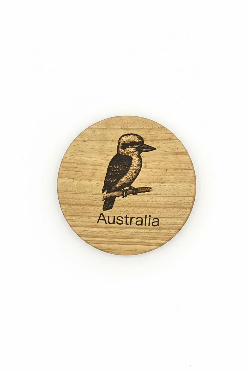 AUSTRALIA KOOKABURRA- cutting board/serving board/trivet
