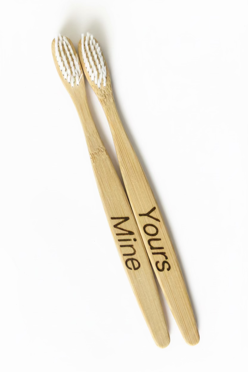 Matching toothbrushes - Mine / Yours