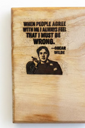 OSCAR WILDE - I must be wrong -