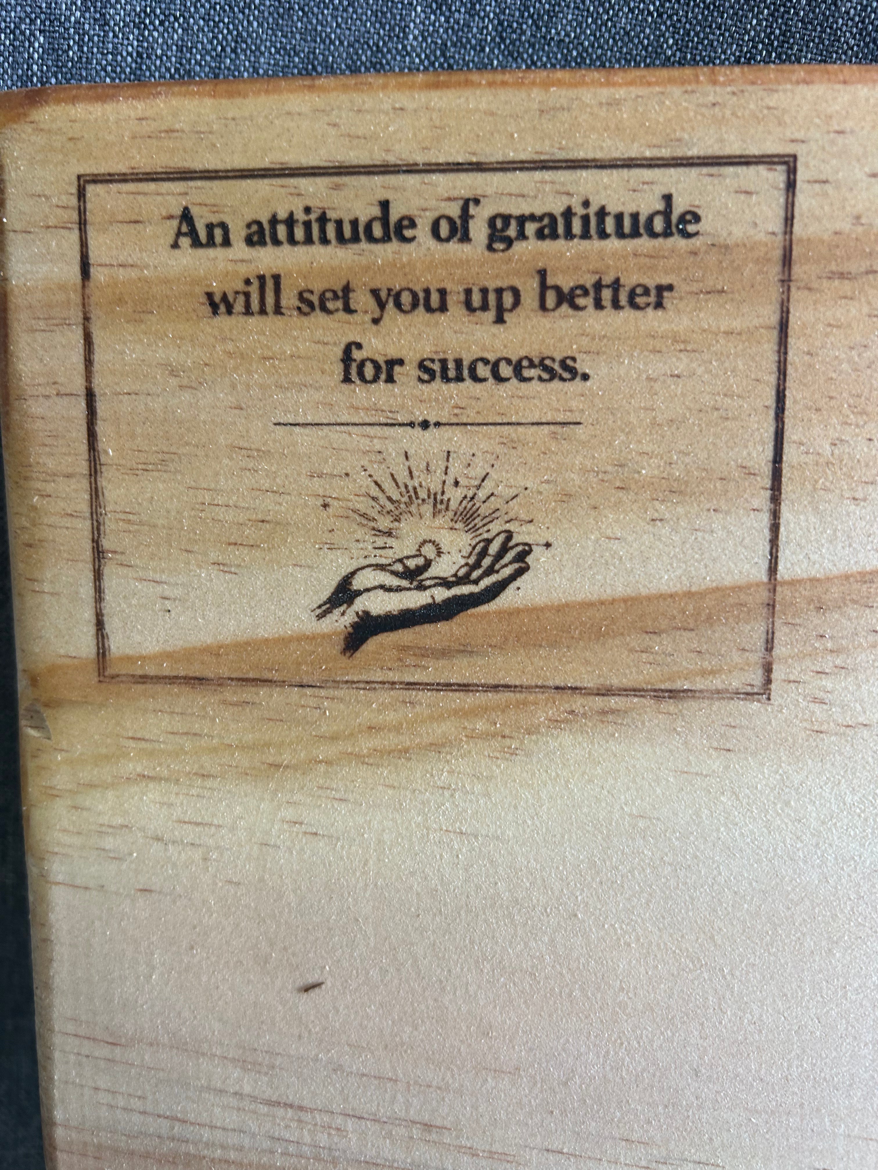 An attitude of gratitude