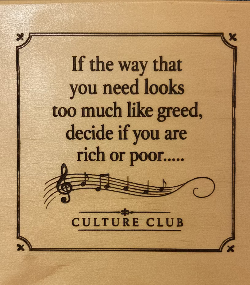 Greed - Culture Club