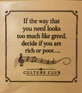 Greed - Culture Club