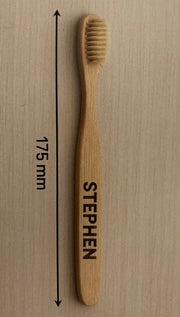 custom engraved timber toothbrush
