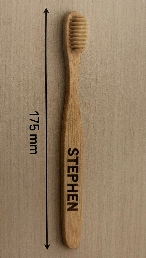 custom engraved timber toothbrush
