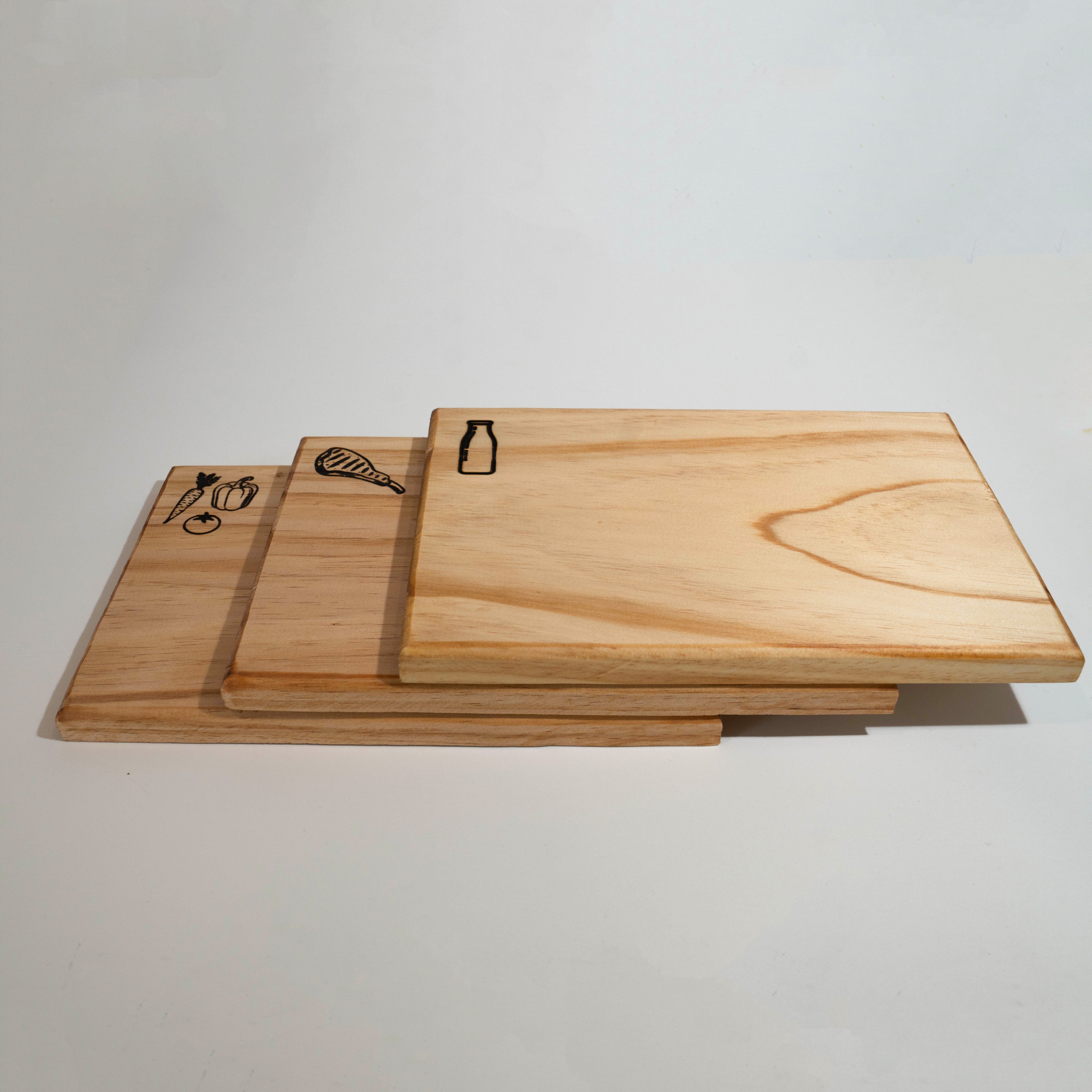 Kosher Cutting Board Set of 3