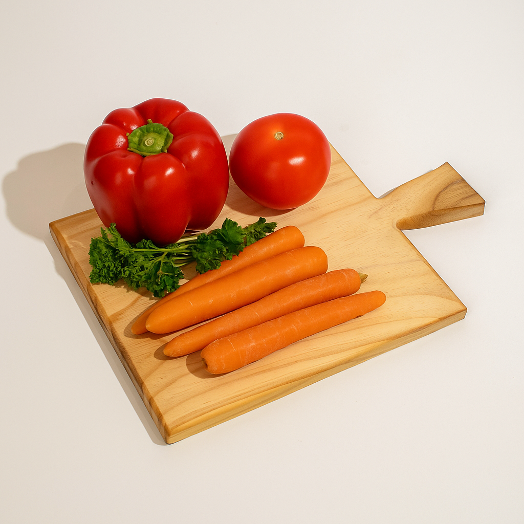 Small Chef’s Handle Board – 390mm x 290mm | Premium Timber Chopping & Serving Board